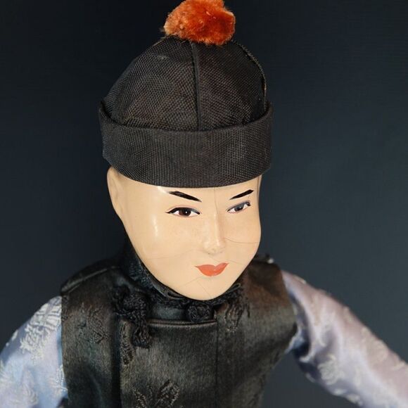 Vintage Composition Dolls Asian Couple FLAWS - Picture 9 of 12